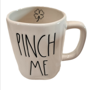 Rae Dunn Pinch Me White Mug With Clover